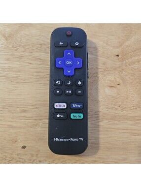 Original Hisense RC-ALIR HU-RCRUS-23 Roku TV Remote Netflix,Disney,Apple TV,Hulu